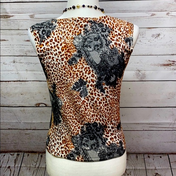 Elizabeth Animal Print Blouse - Picture 2 of 6